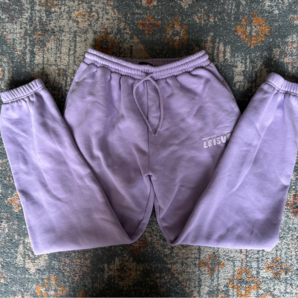 White Fox Boutique Lavender Leisure Joggers